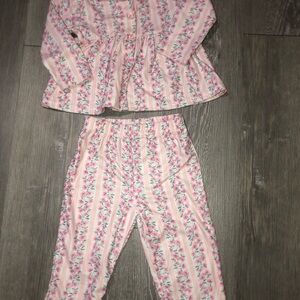 Betsey Johnson Pink Floral Kids Pajama Set